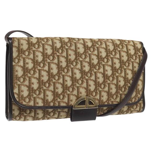 DIOR Trotter Canvas Shoulder Bag Beige - Picture 1 of 12